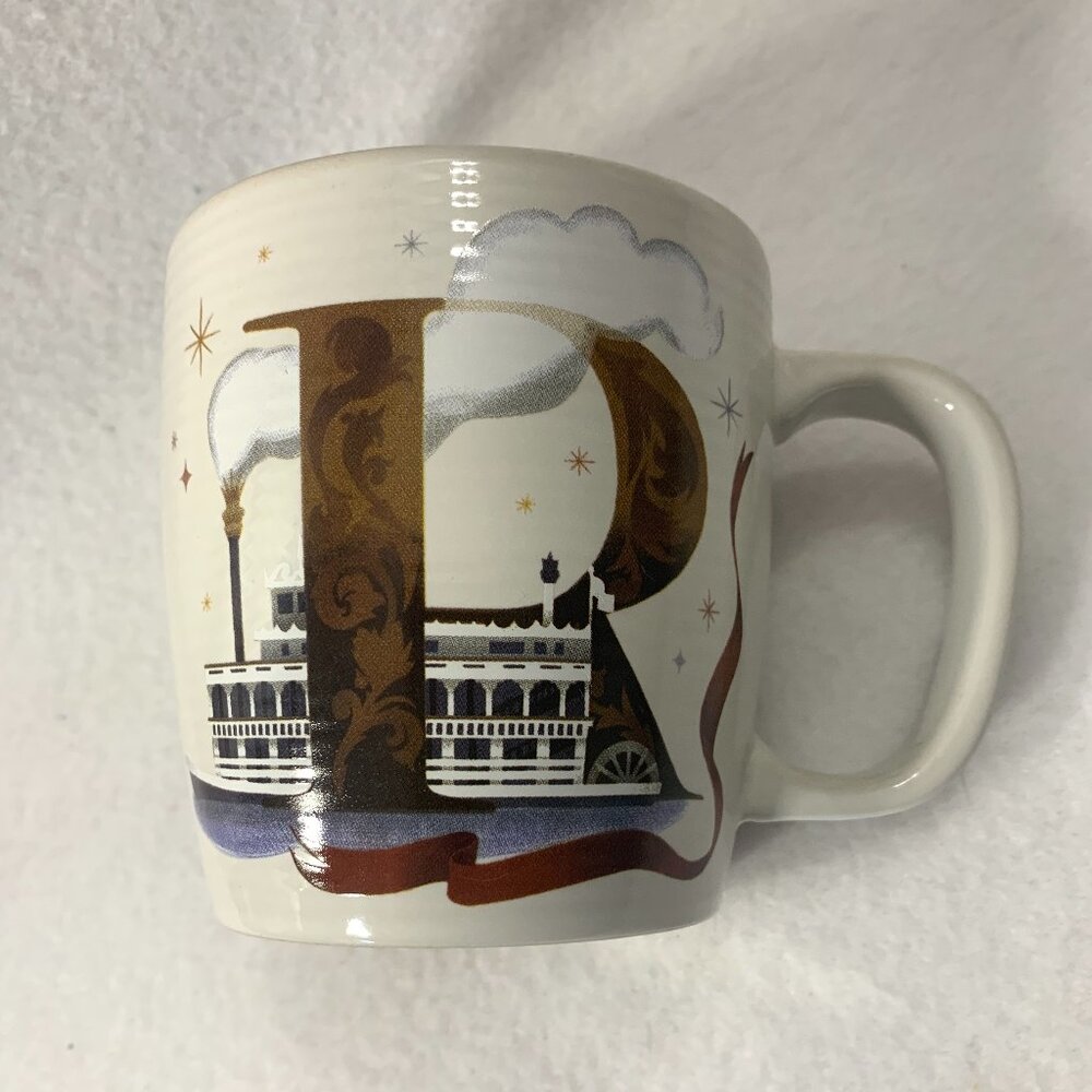 Disney Parks ABC Collection Coffee Mug Letter R is for Riverboats